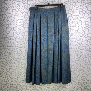 Vintage Geiger Australia MIDI Paisley Wool Skirt